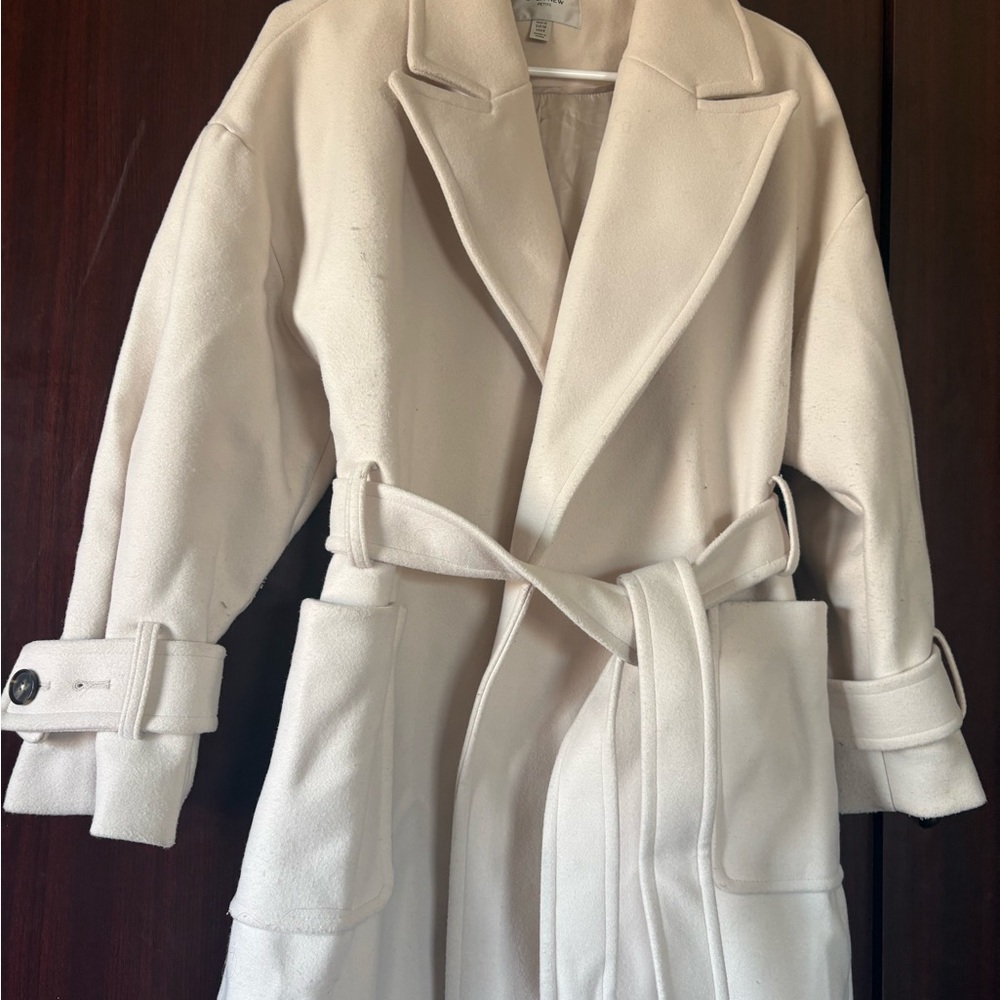 Ever New Cream Belted Trench Coat